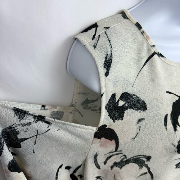 Worthington Open Shoulder Floral Blouse Size X-Large - Picture 4 of 10